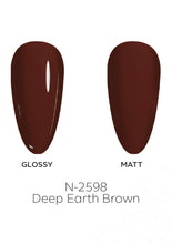 Load image into Gallery viewer, N-2598-Deep Earth Brown Gel Polish 15ml
