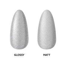 Load image into Gallery viewer, D 2599 Graphite Galaxy Nail Dipping Powder – 28gm | Shimmering Grey Metallic Dip Powder Nails | Nail Dipping System