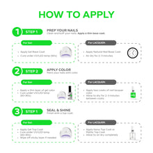 تحميل الصورة إلى عارض المعرض، P2612 – Fresh Green Duo Pack – TPO &amp; HEMA Free Gel Polish &amp; Nail Lacquer (15ml each) | Long-Lasting, High-Gloss Nail Polish Set