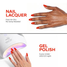 Load image into Gallery viewer, P2629 – Red Inferno Duo Pack – TPO &amp; HEMA Free Gel Polish &amp; Nail Lacquer (15ml each) | Long-Lasting, High-Gloss Nail Polish Set