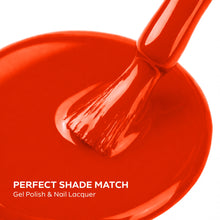 Load image into Gallery viewer, P2629 – Red Inferno Duo Pack – TPO &amp; HEMA Free Gel Polish &amp; Nail Lacquer (15ml each) | Long-Lasting, High-Gloss Nail Polish Set