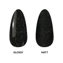 Load image into Gallery viewer, D 2633 Nightfall Nebula Nail Dipping Powder – 28gm | Black Glitter Dip Powder Nails | Nail Dipping System