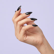 Load image into Gallery viewer, D 2633 Nightfall Nebula Nail Dipping Powder – 28gm | Black Glitter Dip Powder Nails | Nail Dipping System