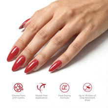 تحميل الصورة إلى عارض المعرض، P2639 – Cherry Red Duo Pack – TPO &amp; HEMA Free Gel Polish &amp; Nail Lacquer (15ml each) | Long-Lasting, High-Gloss Nail Polish Set