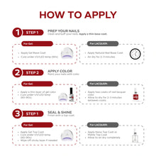 تحميل الصورة إلى عارض المعرض، P2643 – Vibrant Cherry Duo Pack – TPO &amp; HEMA Free Gel Polish &amp; Nail Lacquer (15ml each) | Long-Lasting, High-Gloss Nail Polish Set