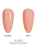 Load image into Gallery viewer, N-2651-Peach Sorbet Gel Polish 15ml
