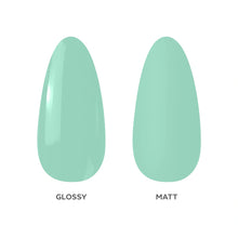 Load image into Gallery viewer, P2657 – Seafoam Blue Duo Pack – TPO &amp; HEMA Free Gel Polish &amp; Nail Lacquer (15ml each) | Long-Lasting, High-Gloss Nail Polish Set