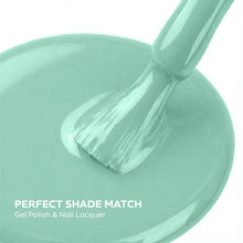Load image into Gallery viewer, P2657 – Seafoam Blue Duo Pack – TPO &amp; HEMA Free Gel Polish &amp; Nail Lacquer (15ml each) | Long-Lasting, High-Gloss Nail Polish Set