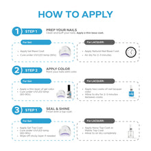 تحميل الصورة إلى عارض المعرض، P2659 – Sapphire Sky Duo Pack – TPO &amp; HEMA Free Gel Polish &amp; Nail Lacquer (15ml each) | Long-Lasting, High-Gloss Nail Polish Set