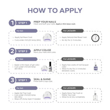 تحميل الصورة إلى عارض المعرض، P2666 – Twilight Purple Duo Pack – TPO &amp; HEMA Free Gel Polish &amp; Nail Lacquer (15ml each) | Long-Lasting, High-Gloss Nail Polish Set