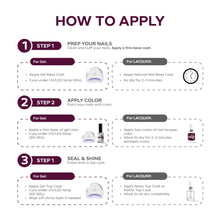 تحميل الصورة إلى عارض المعرض، P2667 – Deep Magic Purple Duo Pack – TPO &amp; HEMA Free Gel Polish &amp; Nail Lacquer (15ml each) | Long-Lasting, High-Gloss Nail Polish Set