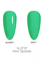 Load image into Gallery viewer, N-2737-Mint Sparkle Gel Polish 15ml
