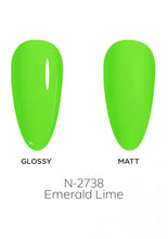 Load image into Gallery viewer, N-2738-Emerald Lime Gel Polish 15ml
