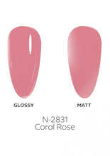 Load image into Gallery viewer, N-2831-Coral Rose Gel Polish 15ml
