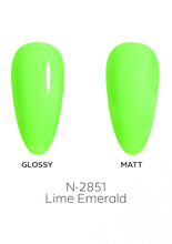 Load image into Gallery viewer, N-2851-Lime Emerald Gel Polish 15ml
