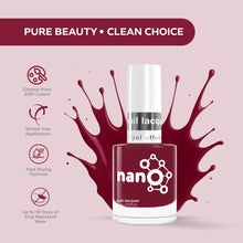 Load image into Gallery viewer, L 2889 – Plum Wine Nail Polish – 15ml | High Gloss, Gel Like Finish Deep Plum Nail Polish | Rich Wine Red Nail Lacquer