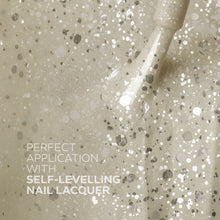 Load image into Gallery viewer, L 2929 Tinsel Twirl Nail Polish – 15ml | High Gloss, Gel Like Finish Glitter Silver Nail Polish | Sparkling Silver Nail Lacquer