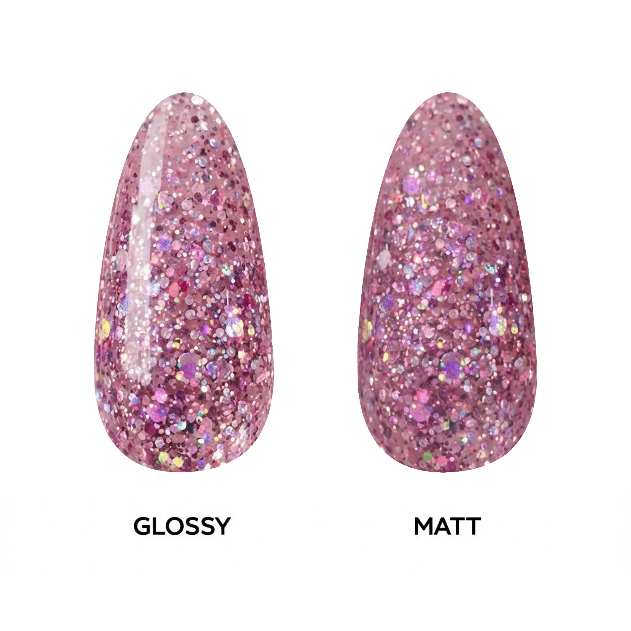 High-Gloss Pink Pixie Gel Polish - 15ml | Glitter Pink Nail Polish Gel