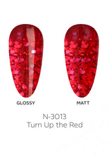 Load image into Gallery viewer, N-3013-Turn Up the Red Gel Polish 15ml
