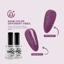 Load image into Gallery viewer, N3019 – Night is Young Gel Polish – 15ml | Long-Lasting, High Gloss Purple Glitter Nail Polish Gel