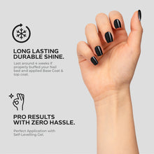 Load image into Gallery viewer, N3020 – I am High Already Gel Polish – 15 ml | Long-Lasting, High Gloss Black Glitter Nail Polish Gel