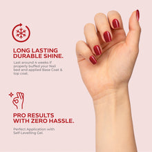 Load image into Gallery viewer, N3022 – Dreaming in Charm Gel Polish – 15ml | Long-Lasting, High Gloss Red Glitter Nail Polish Gel