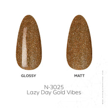 تحميل الصورة إلى عارض المعرض، طلاء جل N-3025-Lazy Day Gold Vibes 15 مل 