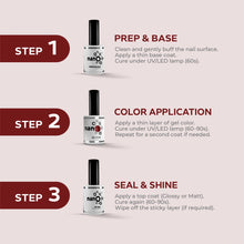 Load image into Gallery viewer, N3026 – Vivid Crimson Gel Polish – 15 ml | Long-Lasting, High Gloss Deep Red Nail Polish Gel