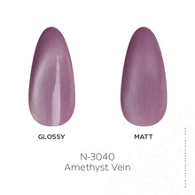 Load image into Gallery viewer, N3040 – Amethyst Vein Cat-Eye Gel Polish – 15ml | High Gloss Magnetic Violet Lavender Nail Polish Gel