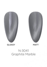 Load image into Gallery viewer, N-3041-Graphite Marble Gel Polish 15ml
