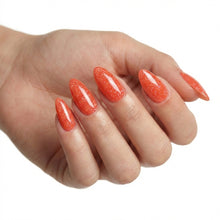 Load image into Gallery viewer, N3050 – Sunset Orange Gel Polish – 15ml | Long-Lasting, High Gloss Bright Orange Glitter Nail Polish Gel