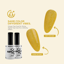 Load image into Gallery viewer, N3051 – Golden Glow Gel Polish – 15ml | Long-Lasting, High Gloss Yellow Gold Shimmer Nail Polish Gel