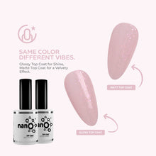 Load image into Gallery viewer, N3059 – Pink Champagne Gel Polish – 15ml | Long-Lasting, Sparkling Nude Pink Nail Polish Gel