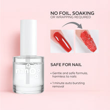 تحميل الصورة إلى عارض المعرض، Nano® Gel Nail Polish Remover Kit – 12ml | Rapid Gel Polish &amp; Enhancement Remover