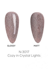 Load image into Gallery viewer, N-3017-Cozy in Crystal Lights Gel Polish 15ml
