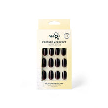 تحميل الصورة إلى عارض المعرض، Nano® Merlot Magic Pressed on Nails - 24pcs Self-Adhesive | Deep Wine Red Finish, Glossy Burgundy Fake Nails Set