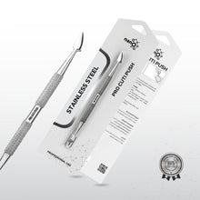 تحميل الصورة إلى عارض المعرض، Pro Cuti Push – Stainless Steel Dual-Ended Cuticle Pusher | Precision Nail Prep Tool