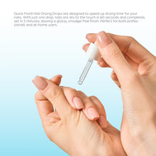تحميل الصورة إلى عارض المعرض، Nano® Quick Finish Nail Drying Drops – 9ml | Fast-Dry, Smudge-Proof Shine