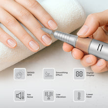 تحميل الصورة إلى عارض المعرض، Nano® SWIFT EDGE Portable Nail Drill – 30,000 RPM | Professional Electric Nail File with LCD Display