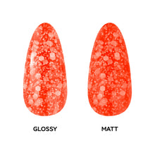 Load image into Gallery viewer, Scarlet Flame Rubber Base Coat Gel – 15ml | Soak Off Builder Base Coat | Long Lasting Bright Orange Rubber Base Coat